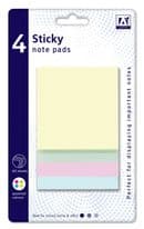 A Star Square Sticky Note Pads - Pack 4