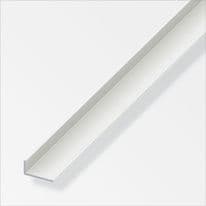 Alfer Angle Unequal-Sided White PVC - 25mmx20mm