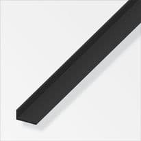 Alfer Unequal Angle Black PVC - 20mmx10mmx1m