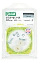 ALM Greenhouse Sliding Door Wheel Kit - 22mm