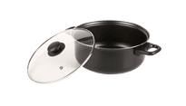 Basiks Carbon Steel Stock Pot - 24cm