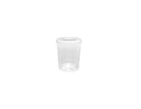 Beaufort Food Container Round Hinged Lid - 400ml Clear