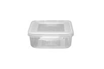 Beaufort Food Container Square Hinged Lid - 165ml Clear
