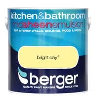 Berger Kitchen & Bathroom Midsheen 2.5L - Bright Day