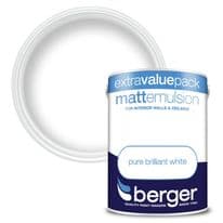 Berger Matt Emulsion 3L - Pure Brilliant White