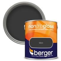 Berger Non Drip Gloss 2.5L - Black
