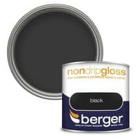 Berger Non Drip Gloss 250ml - Black