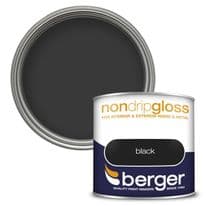 Berger Non Drip Gloss 250ml - Black