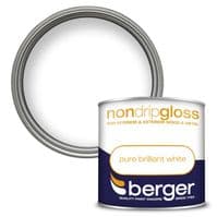 Berger Non Drip Gloss 250ml - Pure Brilliant White