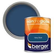 Berger Non Drip Gloss 750ml - Navy Blue