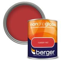Berger Non Drip Gloss 750ml - Russian Red