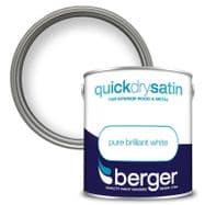 Berger Quick Dry Satin 2.5L - Brilliant White