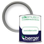 Berger Silk Emulsion 1L - Pure Brilliant White