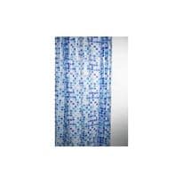 Blue Canyon Peva Shower Curtain 180 x 180cm - Mosaic Blue