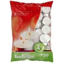 Bolsius Bag 50 Tealights - 4hr Burn Time