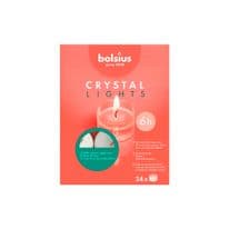 Bolsius Clear Cup Tea Light White - Pack Of 24