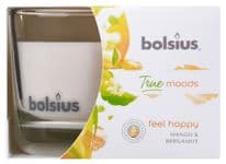Bolsius Fragranced Candle In A Glass - Feel Happy