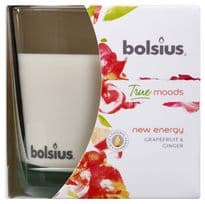 Bolsius Fragranced Candle In A Glass - New Energy Grapefruit & Ginger