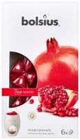 Bolsius Fragranced Wax Melts - Pomegrante Pack 6