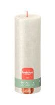 Bolsius Pillar Candle Shimmer Ivory - 190mm x 68mm