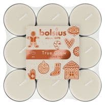 Bolsius True Glow Fragrance Tealight Cookie Fever / Ivory - Pack Of 18
