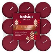 Bolsius True Glow Fragrance Tealight Winterspice / Red - Pack Of 18