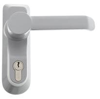 Briton Outside Access Device - With Lever Operation Silver Finish