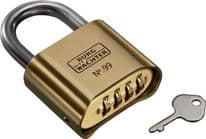 Burg-Wächter Mid Security 4-Dial Combination Padlock - 50mm