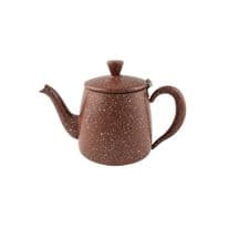 Café Ole Premium Teaware Tea Pot - 18oz Red Granite