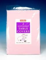 Caroline Square Paper Tablecovers - 90cm Pink