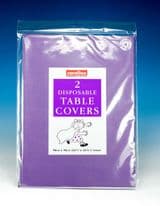 Caroline Square Paper Tablecovers - 90cm Purple