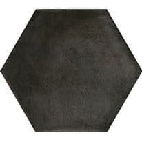 Ceramics Cementine Hexagon Black Wall Tile 23 x 27cm - 0.75m²