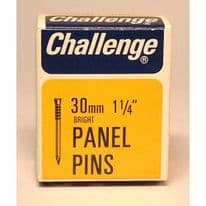 Challenge Panel Pins - Bright Steel (Box Pack) - 30mm