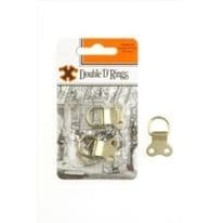 Challenge "X" Brand Double D Rings Brass - Pack 2