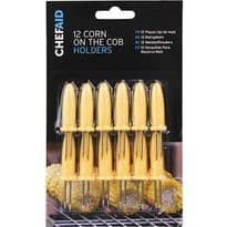 Chef Aid Corn On The Cob Forks - Pack 12