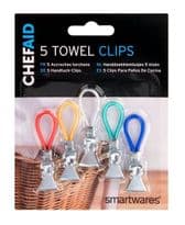 Chef Aid Towel Clips - 5 Pack
