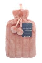 Country Club Faux Fur Hot Water Bottle - Assorted