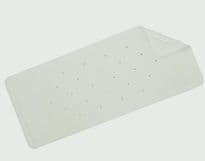 Croydex Basics Rubber Bath Mat - White 740mm x 340mm