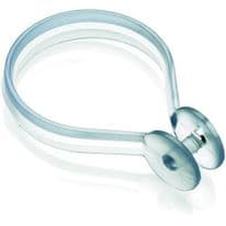 Croydex Shower Curtain Button Rings (Pack of 12) - Clear