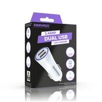 Daewoo Double USB Car Charger - 2.4a