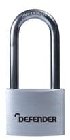 Defender Aluminium Padlock Long Shackle - 40mm
