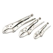 Draper Soft Grip Curved Jaw Pliers Set - Pack 3