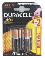 Duracell 4 Plus 2 Pack Batteries - AAA