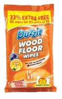 Duzzit Wood Floor Wipes - Lemon Fresh / 18 Pack