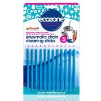 Ecozone Enzymatic Drain Sticks Fragrance Free Blue - 12 Pack