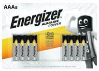 Energizer Alkaline Power Batteries - AAA Pack 8