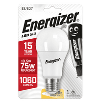 Energizer E27 Warm White Blister Pack GLS ES - 10.5w 1060lm