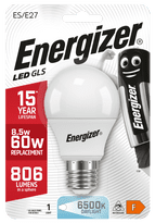 Energizer LED GLS E27 Daylight ES - 8.2w 806lm