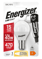 Energizer LED Golf Ball Lamp Warm White - 5.2w 470lm
