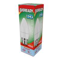 Eveready LED Candle 6W - 470lm Daylight 6500k B22